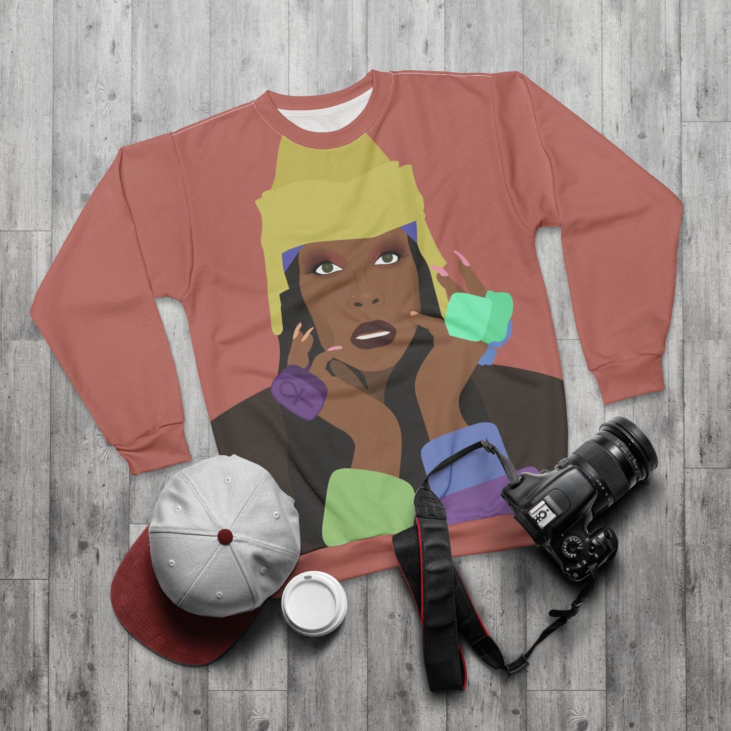 Erykah Badu Full Bleed Crewneck Sweatshirt